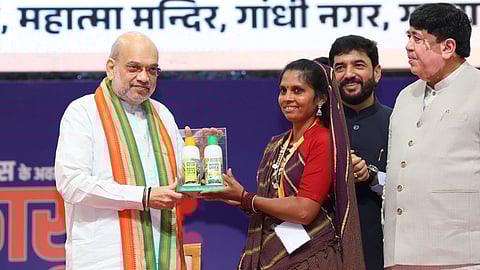Amit Shah celebrates 102nd International Cooperative Day in Ahmedabad.