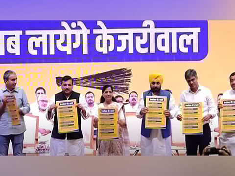 AAP launches "Kejriwal ki 5 Guarantee" ahead of Haryana assembly polls