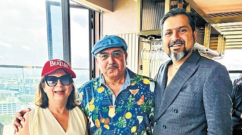 Ragini & Biren Ghose with Ricky Kej