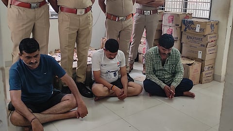 BJP leader Jayesh Bhavsar andz ASI Praveen Kumar in police custody.
