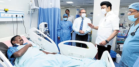 The Chief Minister shared a video of his visit on the social media platform ‘X’