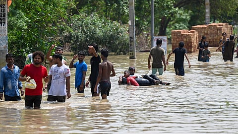 Bawana flooded after Yamuna canal breach