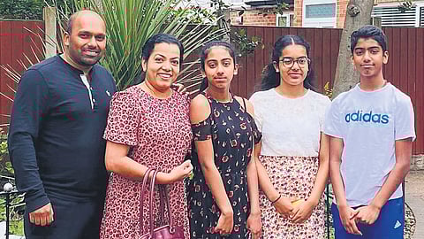 Sojan with his family