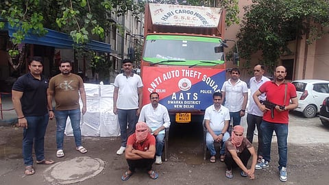 Vikram aka Prem and Mahipal Singh alias Sonu were apprehended while they were loading parcels in a container truck," DCP (Dwarka) Ankit Singh said.