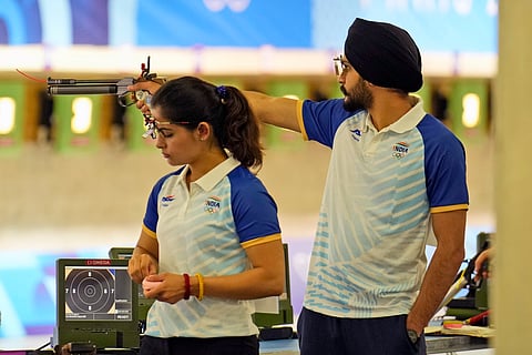 Bhaker-Sarabjot duo qualifies for bronze medal match in mixed team event