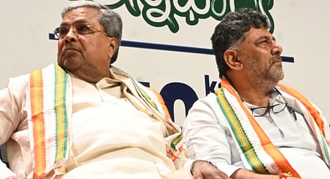 Chief Minister Siddaramaiah and DyCM D K Shivakumar