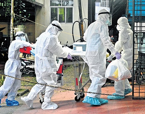 The patient tested positive for Nipah being shifted to isolation ward in Kozhikode MCH 