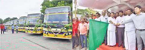 New buses were introduced by the Villupuram, Salem, Coimbatore, and Madurai TNSTC divisions between July 11 and 17 