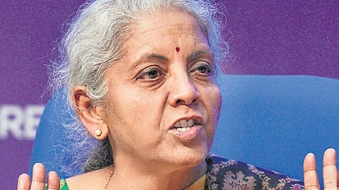 Finance minister Nirmala Sitaraman.