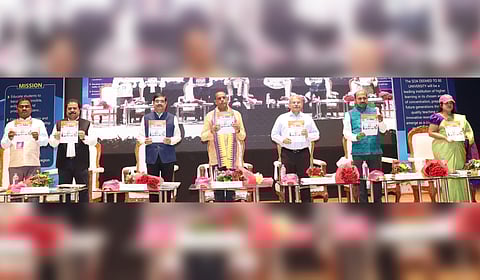 Dignitaries releasing newsletter SOArchives on Wednesday.