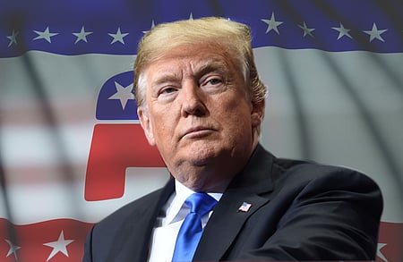US President Donald Trump addresses a "Make America Great Again" rally at at Bojangles’ Coliseum on October 26, 2018 in Charlotte, North Carolina.