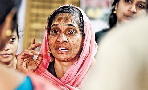 Subeedha, an Asha worker, narrating the tragedy that unfolded before her eyes following the landslide at Mundakkai on Tuesday