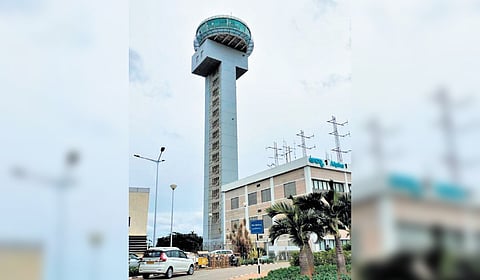 The Air Traffic Control tower at Kempegowda International Airport