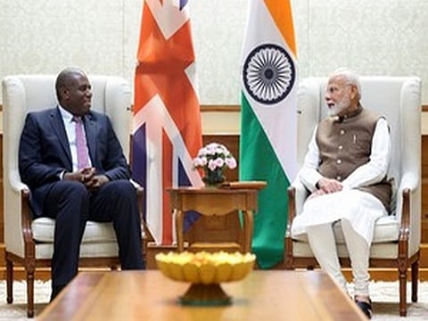 India-UK launched a ‘New Technology Security Initiative’, aimed at boosting economic growth and cooperation in critical areas like telecom, AI, and green energy on Thursday.