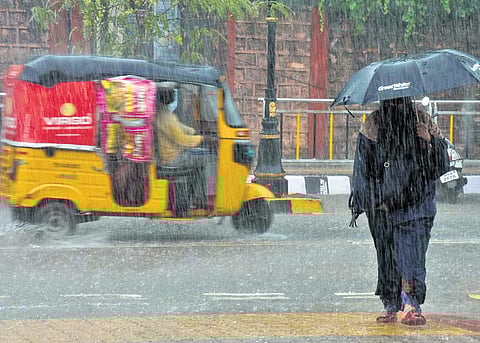 Heavy rains lash Karminagar district on Wednesday