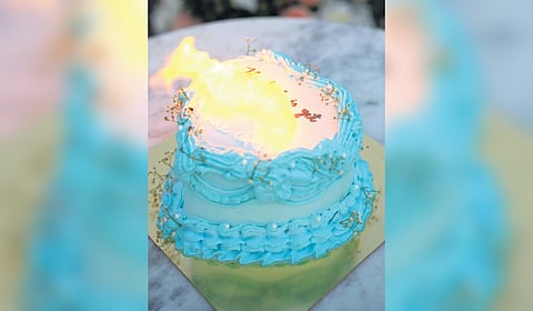 Juveria Fathima's burn-away cakes began with a scroll through social media, where she discovered the latest dessert craze.