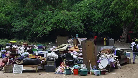 Authorities conducted a demolition drive at Khyber Pass near Civil Lines.