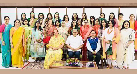 Vice-President interacts with the members of FICCI Ladies Organisation, Chennai Chapter at Vice-President’s Enclave