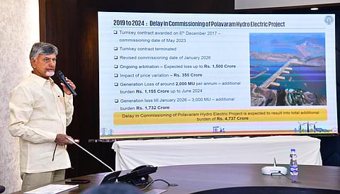 CM Nara Chandrababu Naidu releases white paper on the power sector at Secretariat on Tuesday.