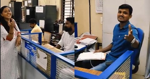 The video posted on social media.