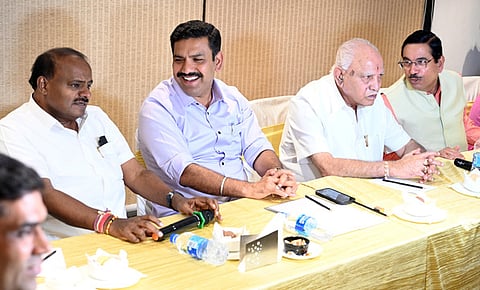 /BJP and JDS joint meeting for up comming programmes  in Bengaluru ( Image used for representation)