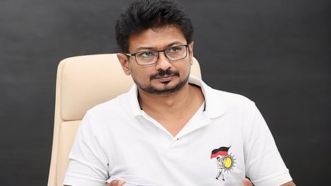 DMK’s youth wing secretary and Minister for Sports Development Udhayanidhi Stalin
