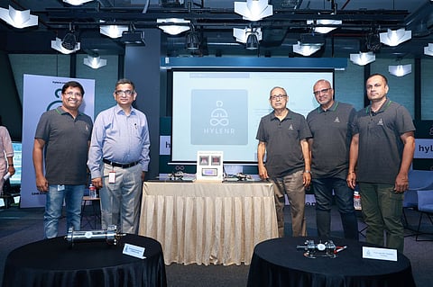 The Hylenr team at the launch of ow energy nuclear reactor (LENR) at T-Hub on Wednesday