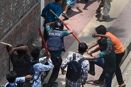 Violence escalated in Bangladesh's capital Dhaka and elsewhere over protests by students, demanding reforms to the quota system for government jobs.
