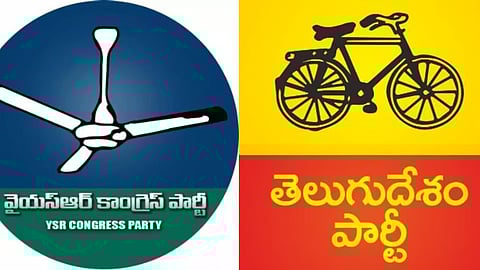 YSRC, and TDP party symbols are used for representational purposes only.  