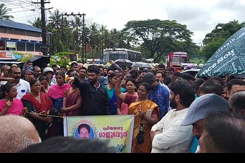 Villagers block road in Kerala's Wayanad, demand justice for elephant attack victim