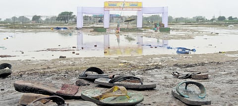 The stampede site at Phulrai village in Hathras on Wednesday, a day after more than 121 people lost their lives during a religious congregation; Uttar Pradesh CM Yogi Adityanath during his visit to the site; Heavy police presence at the area; Relatives look for belongings of the vicims.