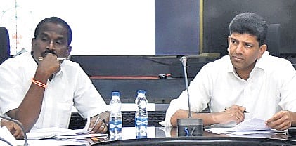 Union Minister Dr Pemmasani Chandra Sekhar held a review meeting on Saturday