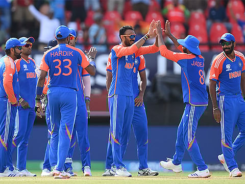 Indian cricket team image used for representation