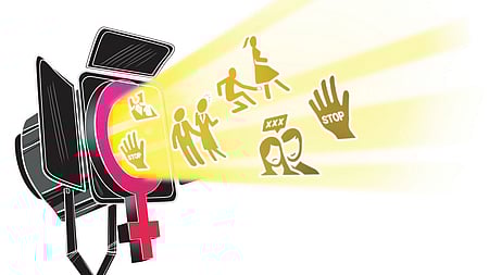 Representational image of sexual harassment in film industry