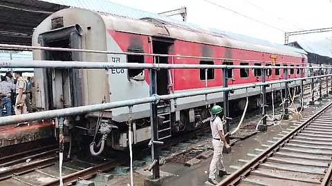 Korba-Visakhapatnam Express was set to leave for Tirumala in the afternoon as Tirumala Express when the fire broke out in the train. 