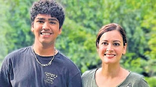 Aman Sharma with actor Dia Mirza