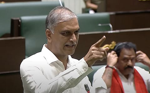 Former minister T Harish
Rao