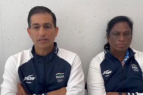 Wrestling Federation of India 
 WFIPresident Sanjay Singh speaks during an interview with PTI (L) Ace wrestler Vinesh Phogat 