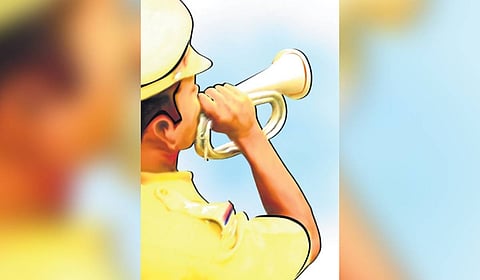 Kerala Police too hold bugle calls close to heart, but at the expense of those playing it. 