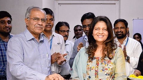 Shikha Goel inaugurates the Cyber Forensics Lab at GITAM on Wednesday