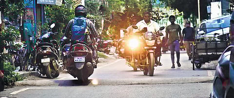 Chennai motorists face bumpy ride as speed breaker panel on snooze mode