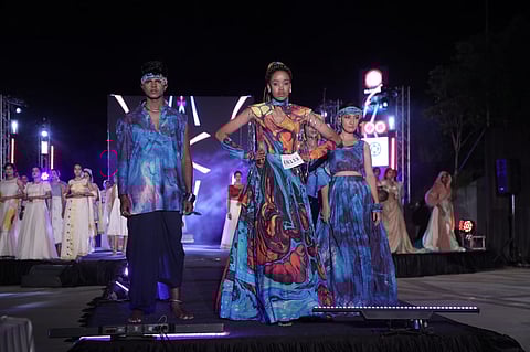 Contestants at the 'Envashion' fashion show