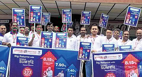 UBI holds rally in Ongole to promote 
its products 