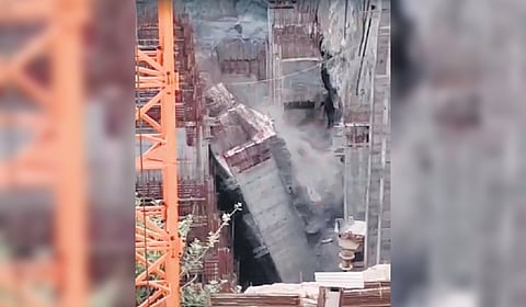 The sidewall collapsing