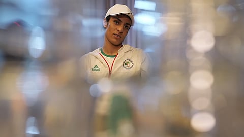 Algerian boxer Imane Khelif.