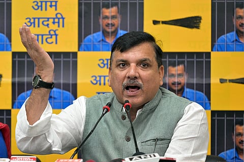 Senior AAP leader and Rajya Sabha MP Sanjay Singh