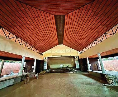 The renovated auditorium at Changampuzha Park 