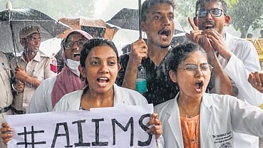 Protestors march in demand of safe working conditions