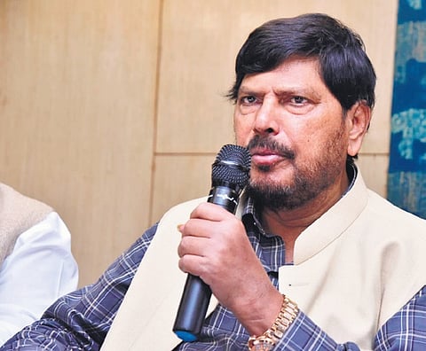 Union Minister of State for Social Justice and Empowerment Ramdas Athawale
