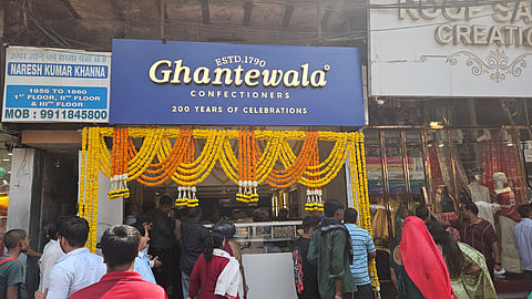 Ghantewala sweet shop in Delhi's Chandni Chowk